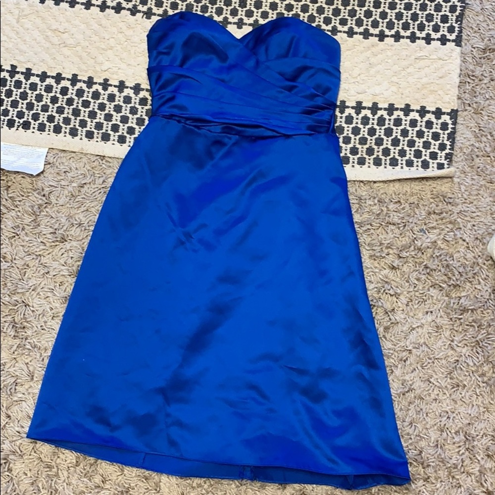 David’s Bridal Blue Formal Dress